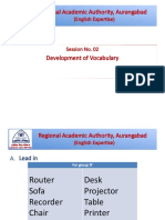 Development of Vocabulary