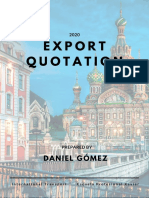 Export Quotation: Daniel Gómez