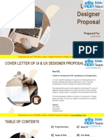 UI and UX Designer Proposal Powerpoint Presentation Slides