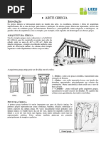 Atividade Arte Grega Corrigida | PDF | Escultura | Grécia
