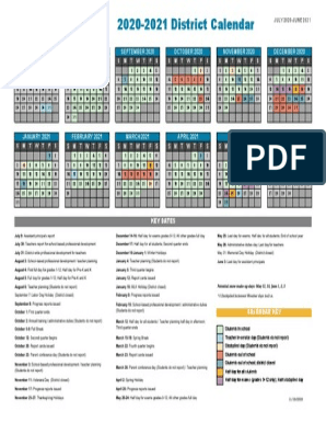 Mnps 2022 Calendar 2020-2021 Mnps+District Calendar | Pdf | Educational Institutions | Schools