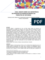 A FICHA TÉCNICA - DEBATE SOBRE SUA IMPORTÂNCIA NO PROCESSO DE DESENVOLVIMENTO DE PRODUTOS DE VESTUÁRIO