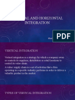 Vertical and Horizontal Integration: Khadeejath Farhana M.H