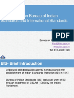 Presentation On Bureau of Indian Standards and International Standards
