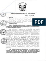 RP N 197 -2013 -SERNANP Gestion de la Información Geografica