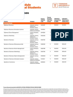 Business Courses: 2020 Fee Schedule For International Students