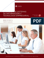 Master en Direccion de Sistemas de Informacion y Tecnologia Empresarial PDF