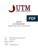 SKMM 3443 Heat Transfer Project: Sustainable Energy in A Heat Exchanger System'