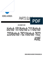 Bizhub 181/221/220 Parts Guide Manual