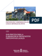 Guía para Elaborar Presupuestos Participativos