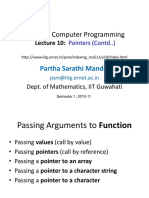 MA 511 Pointers Function Passing