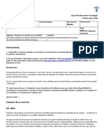 Tecnología - 5 Creación de Un Servicio 3 Al 10 Junio