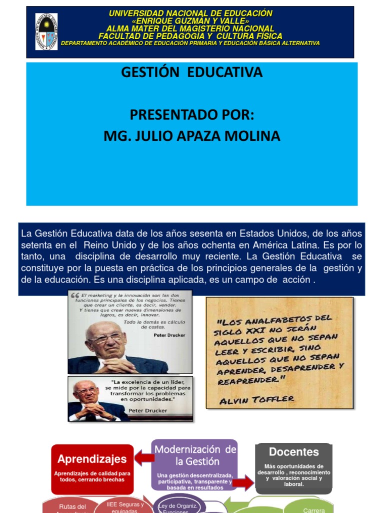 Dimensiones de la Gestión Educativa | PDF | Planificación | Liderazgo
