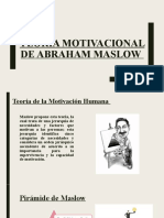 Teoría Motivacional de Abraham Maslow