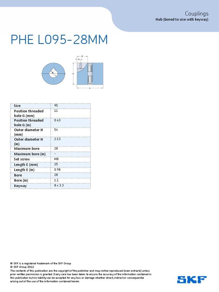 PHE L095-28MM: Couplings | PDF