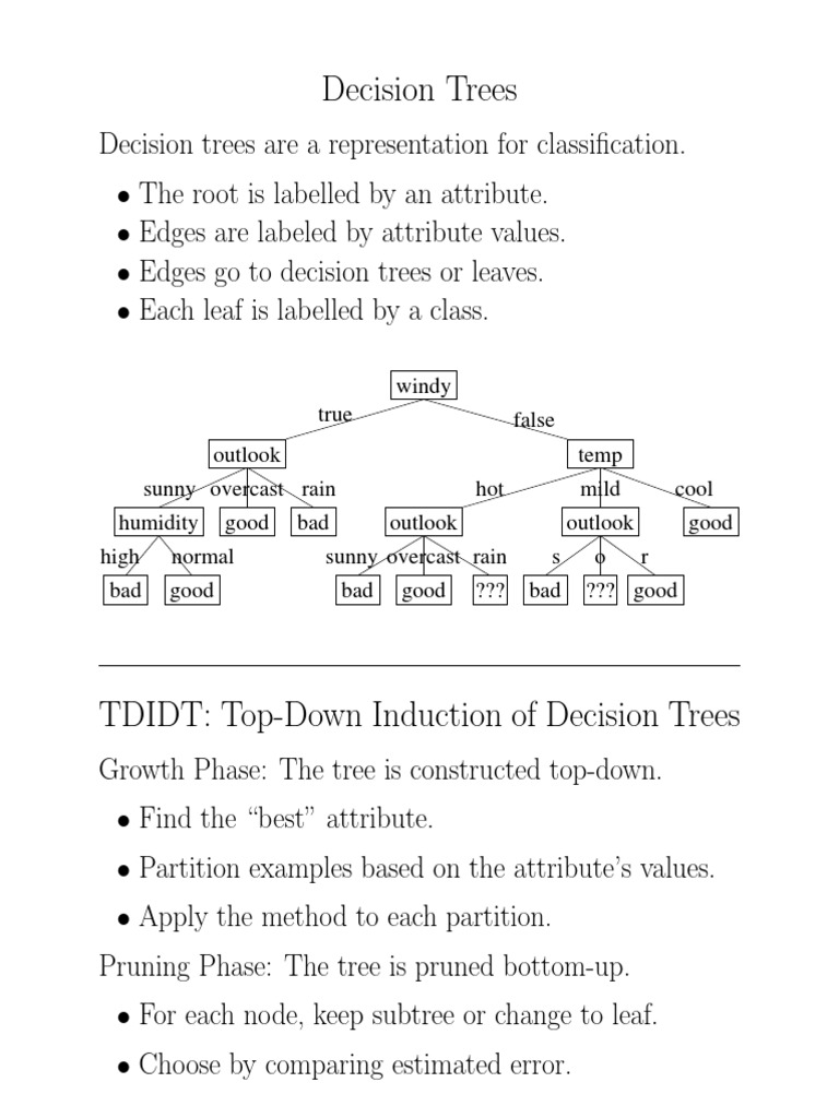 Decision Tree PDF | PDF | Statistics | Algorithms