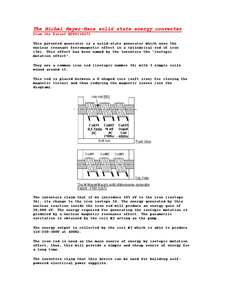 Iron-56 Isotope Energy Generator | PDF | Technology & Engineering