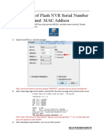 Procedure of Flash NVR Serial Number and MAC Address