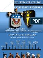 Allen Regional Leadership Forum, EPFP Army War College Presentation Oct 09