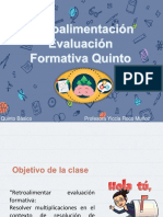 Retroalimentación Evaluación Formativa Quintos PDF