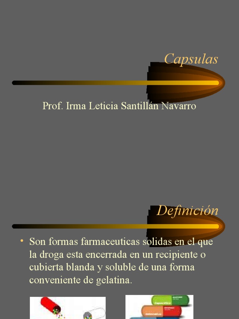 Todo sobre Cápsulas Farmacéuticas | PDF | Sustancias químicas | Química