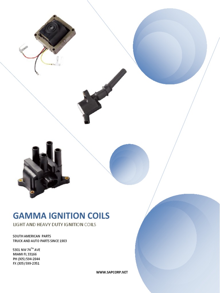 Gamma Ignition Coils PDF Chevrolet Industries