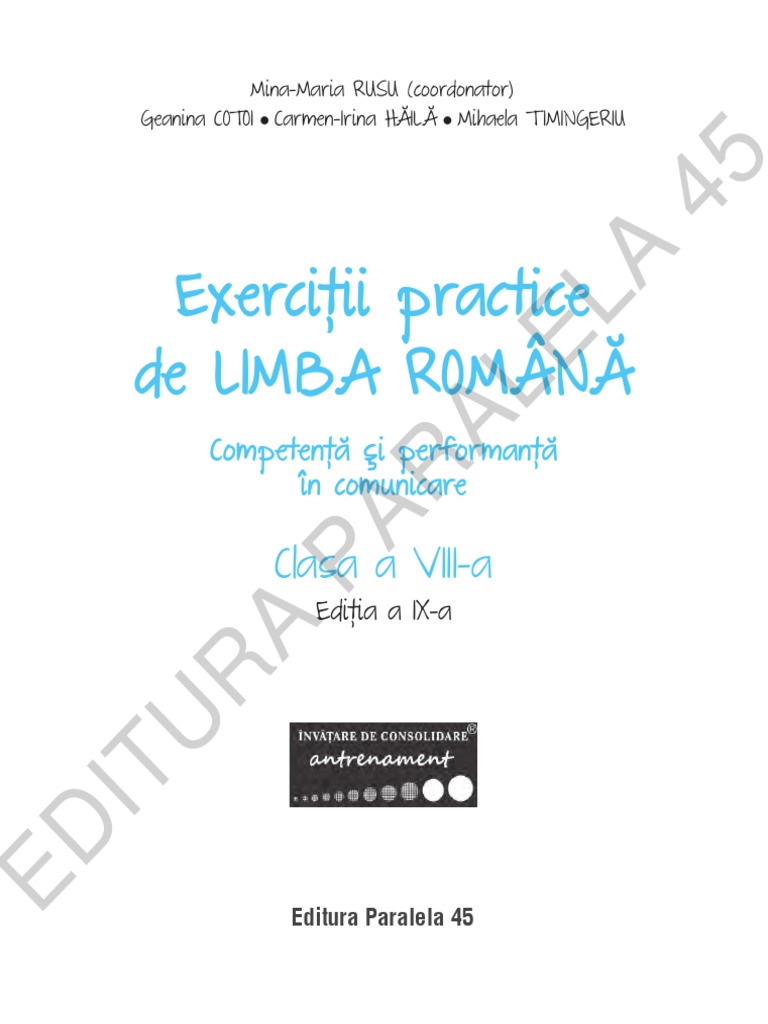 Pages From Exercitii Practice VIII - 2800 8 | PDF