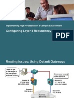 Configuring Layer 3 Redundancy With HSRP: Implementing High Availability in A Campus Environment