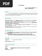 Fresher Resume