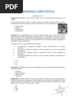 DOMINIO CIÉNTIFICO (Preguntas)