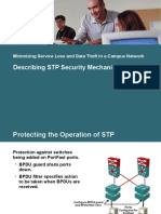 Describing STP Security Mechanisms: Minimizing Service Loss and Data Theft in A Campus Network