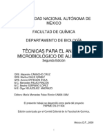 Manual de Técnicas para Análisis Microbiológico de Alimentos-Version Final 2009 PDF