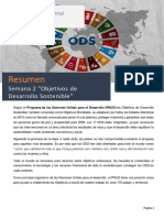 Resumen: Semana 2 "Objetivos de Desarrollo Sostenible"