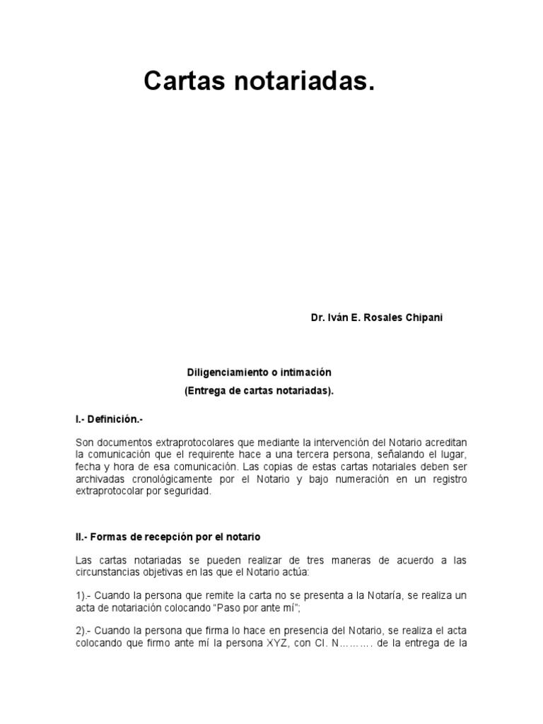 Cartas Notariadas | PDF | Gobierno | Justicia