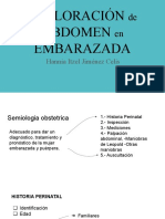 EXPLORACIÓN de ABDOMEN en EMBARAZADA