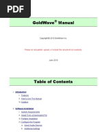 GOLDWAVE Manual PDF