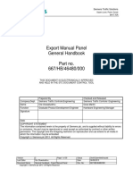 Export Manual Panel General Handbook Part No. 667/HB/46480/000