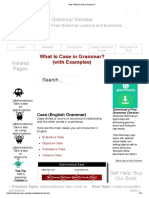 What is case in grammar? Exploring the different types of case