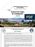 Arancel de Pagos de Estudiantes 2020 ACTUALIZADO Al 05 Noviembre 2019