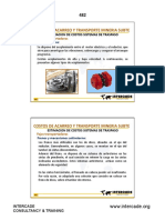 Costos de Acarreo Y Transporte Mineria Subte: Fajas Transportadoras