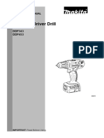 Makita Cordless Driver Drill DDF343-DDF453 PDF