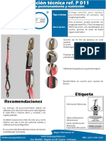 Eslinga Posicionamiento Ref P011 PDF