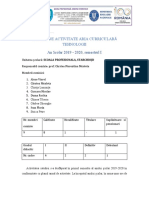 RAPORT DE ACTIVITATE COMISIEI METODICA Sem 1 2019-2020