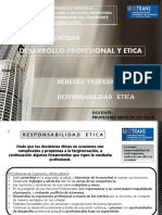 1ra Clase Desarrollo Profesional y Etica CODIGO DE ETICA PROFESIONAL Y RESPONSABILIDAD ETICA