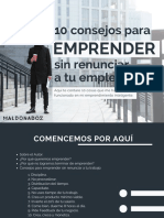 10 Consejos para Emprender Sin Renunciar A Tu Empleo PDF