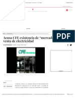 Acusa CFE Existencia de "Mercado Negro" en Venta de Electricidad - Economía - La Jornada