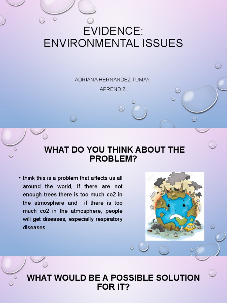 EVIDENCE Environmental Issues | PDF