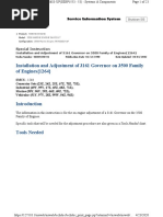 Installation and Adjustment of 3161 Governor On 3500 Family of Engines (1264)