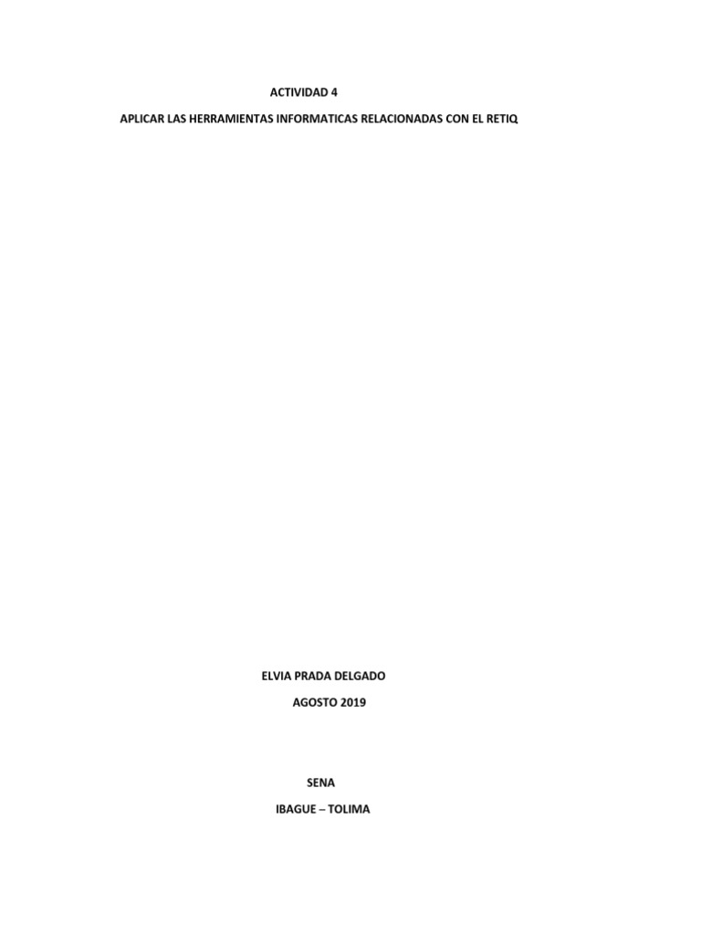 ACTIVIDAD 4.docx 2 Manejo de Herramientas | PDF | Consumo (economía ...