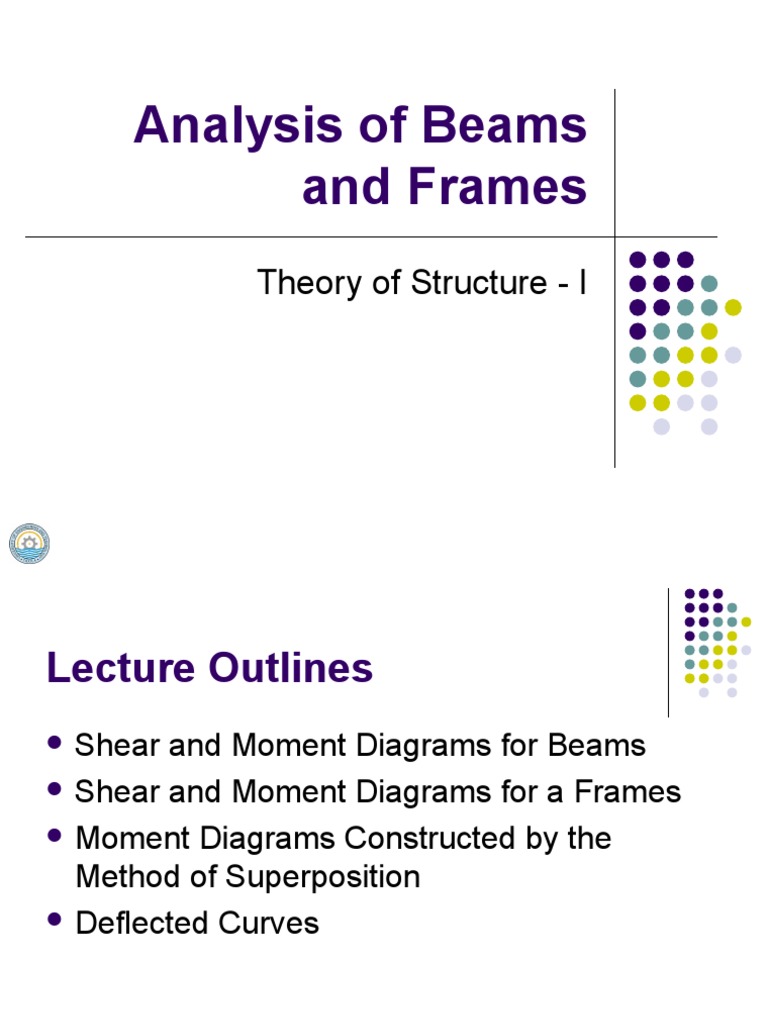 Analysis Of Beams And Frames Theory Of Structure I Pdf